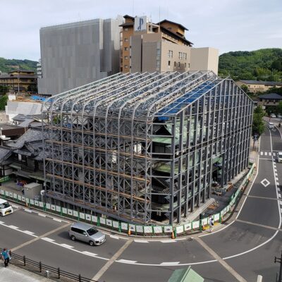 道後温泉本館　前期フレーム完成